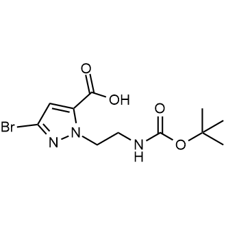 3-Bromo-1-(2-((tert-butoxycarbonyl)amino)ethyl)-1H-pyrazole-5-carboxylic acid|CS-0613251