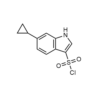6-Cyclopropyl-1H-indole-3-sulfonyl chloride|CS-0613684