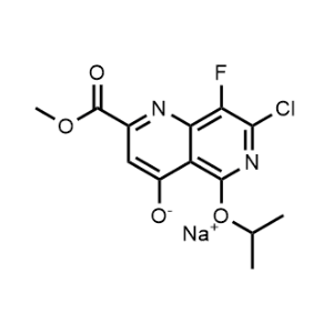 Sodium 7-chloro-8-fluoro-5-isopropoxy-2-(methoxycarbonyl)-1,6-naphthyridin-4-olate|CS-0613928