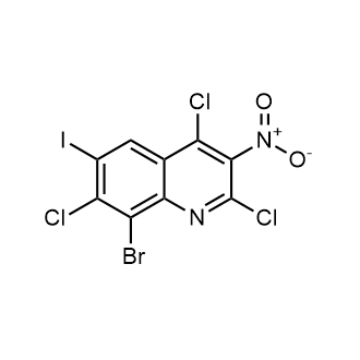 8-Bromo-2,4,7-trichloro-6-iodo-3-nitroquinoline|CS-0613950