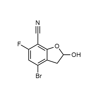 4-Bromo-6-fluoro-2-hydroxy-2,3-dihydrobenzofuran-7-carbonitrile|CS-0614193