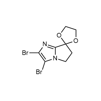 2,3-Dibromo-5,6-dihydrospiro[pyrrolo[1,2-a]imidazole-7,2'-[1,3]dioxolane]|CS-0614368