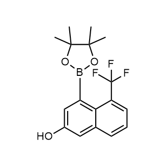 4-(4,4,5,5-Tetramethyl-1,3,2-dioxaborolan-2-yl)-5-(trifluoromethyl)naphthalen-2-ol|CS-0614421