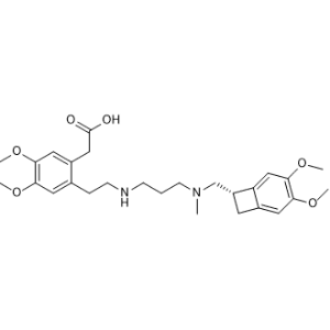 (S)-2-(2-(2-((3-(((3,4-Dimethoxybicyclo[4.2.0]octa-1,3,5-trien-7-yl)methyl)(methyl)amino)propyl)amino)ethyl)-4,5-dimethoxyphenyl)acetic acid Ivabradine Impurity|CS-0615147