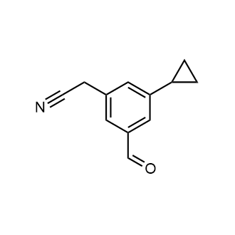 2-(3-Cyclopropyl-5-formylphenyl)acetonitrile|CS-0615220