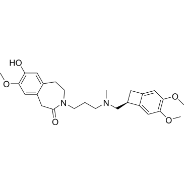 (S)-3-(3-(((3,4-Dimethoxybicyclo[4.2.0]octa-1,3,5-trien-7-yl)methyl)(methyl)amino)propyl)-7-hydroxy-8-methoxy-1,3,4,5-tetrahydro-2H-benzo[d]azepin-2-one Ivabradine Impurity|CS-0615279