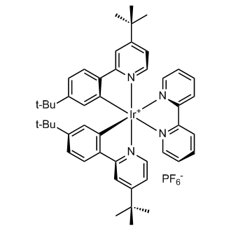 (2,2′-Bipyridine-κN1,κN1′)bis[5-(1,1-dimethylethyl)-2-[4-(1,1-dimethylethyl)-2-pyridinyl-κN]phenyl-κC]-, (OC-6-33)-Iridium(1+), hexafluorophosphate(1-)|CS-0615339
