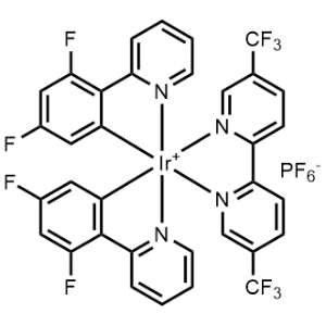 [5,5′-Bis(trifluoromethyl)-2,2′-bipyridine-κN1,κN1′]bis[3,5-difluoro-2-(2-pyridinyl-κN)phenyl-κC]-, (OC-6-33)-Iridium(1+), hexafluorophosphate(1-) 1:1|CS-0615347