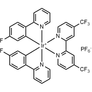 [4,4′-Bis(trifluoromethyl)-2,2′-bipyridine-κN1,κN1′]bis[5-fluoro-2-(2-pyridinyl-κN)phenyl-κC]-, (OC-6-33)-Iridium(1+), hexafluorophosphate(1-) 1:1|CS-0615348