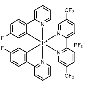 [5,5′-Bis(trifluoromethyl)-2,2′-bipyridine-κN1,κN1′]bis[5-fluoro-2-(2-pyridinyl-κN)phenyl-κC]-, (OC-6-33)-Iridium(1+), hexafluorophosphate(1-) 1:1|CS-0615351
