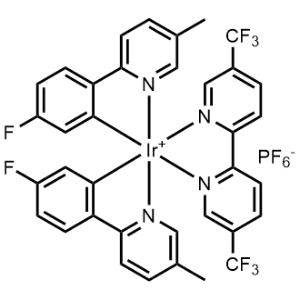 [5,5′-Bis(trifluoromethyl)-2,2′-bipyridine-κN1,κN1′]bis[5-fluoro-2-(5-methyl-2-pyridinyl-κN)phenyl-κC]-, (OC-6-33)-Iridium(1+), hexafluorophosphate(1-) 1:1|CS-0615352