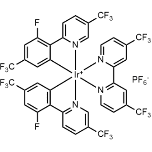 [4,4′-Bis(trifluoromethyl)-2,2′-bipyridine-κN1,κN1′]bis[3-fluoro-5-(trifluoromethyl)-2-[5-(trifluoromethyl)-2-pyridinyl-κN]phenyl-κC]-, (OC-6-33)-Iridium(1+), hexafluorophosphate(1-) 1:1|CS-0615355