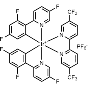 [5,5′-Bis(trifluoromethyl)-2,2′-bipyridine-κN1,κN1′]bis[3,5-difluoro-2-(5-fluoro-2-pyridinyl-κN)phenyl-κC]-, (OC-6-33)-, hexafluorophosphate(1-) 1:1|CS-0615363