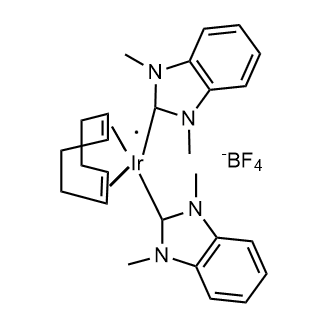 Iridium(1+), [(1,2,5,6-η)-1,5-cyclooctadiene]bis(1,3-dihydro-1,3-dimethyl-2H-benzimidazol-2-ylidene)-, tetrafluoroborate(1-) 1:1|CS-0615396