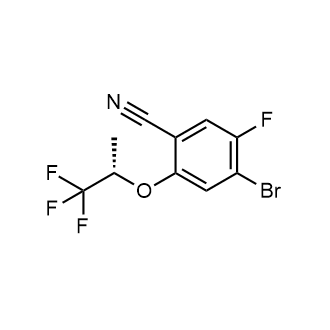 (S)-4-Bromo-5-fluoro-2-((1,1,1-trifluoropropan-2-yl)oxy)benzonitrile|CS-0615707