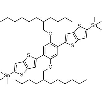 (5,5'-(2,5-Bis((2-butyloctyl)oxy)-1,4-phenylene)bis(thieno[3,2-b]thiophene-5,2-diyl))bis(trimethylstannane)|CS-0615981