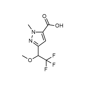 1-Methyl-3-(2,2,2-trifluoro-1-methoxyethyl)-1H-pyrazole-5-carboxylic acid|CS-0616014