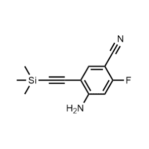 4-Amino-2-fluoro-5-((trimethylsilyl)ethynyl)benzonitrile|CS-0616107