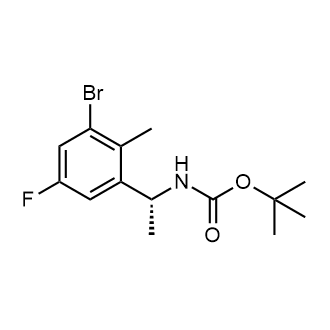 tert-Butyl (R)-(1-(3-bromo-5-fluoro-2-methylphenyl)ethyl)carbamate|CS-0616288