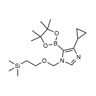 4-Cyclopropyl-5-(4,4,5,5-tetramethyl-1,3,2-dioxaborolan-2-yl)-1-((2-(trimethylsilyl)ethoxy)methyl)-1H-imidazole|CS-0616386