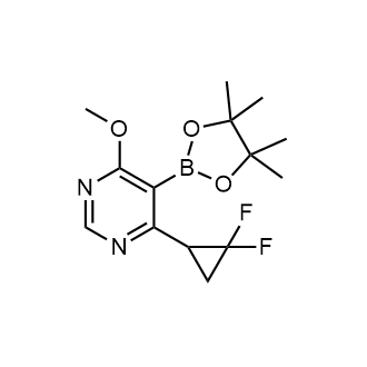 4-(2,2-Difluorocyclopropyl)-6-methoxy-5-(4,4,5,5-tetramethyl-1,3,2-dioxaborolan-2-yl)pyrimidine|CS-0617613