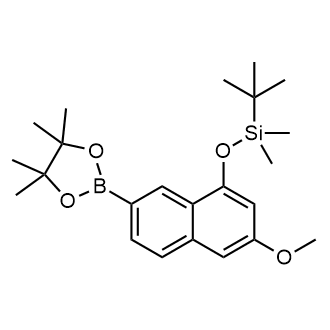 tert-Butyl((3-methoxy-7-(4,4,5,5-tetramethyl-1,3,2-dioxaborolan-2-yl)naphthalen-1-yl)oxy)dimethylsilane|CS-0617938