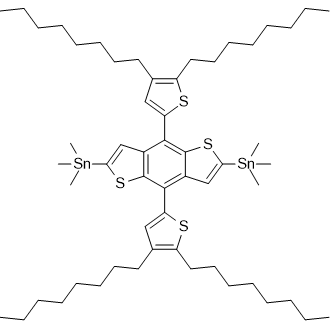 1,1′-[4,8-Bis(4,5-dioctyl-2-thienyl)benzo[1,2-b:4,5-b′]dithiophene-2,6-diyl]bis[1,1,1-trimethylstannane]|CS-0618285
