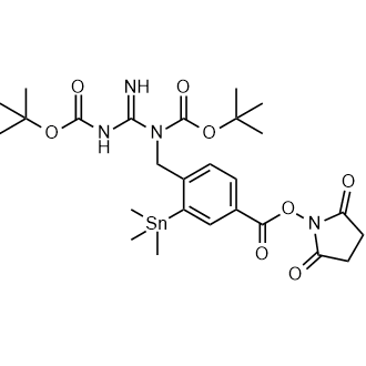2,5-Dioxopyrrolidin-1-yl 4-((1,3-bis(tert-butoxycarbonyl)guanidino)methyl)-3-(trimethylstannyl)benzoate|CS-0618317