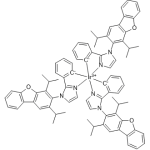 Tris[2-[1-[2,4-bis(1-methylethyl)-3-dibenzofuranyl]-1H-imidazol-2-yl-κN3]phenyl-κC]iridium|CS-0618379