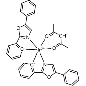 Iridium, (2,4-pentanedionato-κO2,κO4)bis[2-(5-phenyl-2-oxazolyl-κN3)phenyl-κC]-, (OC-6-33)-|CS-0618391