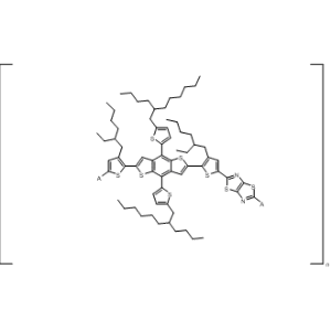 Poly[thiazolo[5,4-d]thiazole-2,5-diyl[4-(2-ethylhexyl)-2,5-thiophenediyl][4,8-bis[5-(2-butyloctyl)-2-thienyl]benzo[1,2-b:4,5-b′]dithiophene-2,6-diyl][3-(2-ethylhexyl)-2,5-thiophenediyl]]|CS-0618432