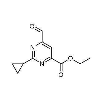 Ethyl 2-cyclopropyl-6-formylpyrimidine-4-carboxylate|CS-0618784