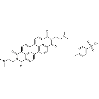 Anthra[2,1,9-def:6,5,10-d'e'f′]diisoquinoline-1,3,8,10(2H,9H)-tetrone, 2,9-bis[2-(dimethylamino)ethyl]-, 4-methylbenzenesulfonate 1:2|CS-0618959