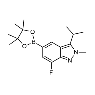 7-Fluoro-3-isopropyl-2-methyl-5-(4,4,5,5-tetramethyl-1,3,2-dioxaborolan-2-yl)-2H-indazole|CS-0618981