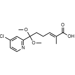 6-(4-Chloropyridin-2-yl)-6,6-dimethoxy-2-methylhex-2-enoic acid|CS-0619317