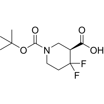 (S)-1-(tert-Butoxycarbonyl)-4,4-difluoropiperidine-3-carboxylic acid|CS-0619380