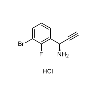 (R)-1-(3-Bromo-2-fluorophenyl)prop-2-yn-1-amine hydrochloride|CS-0619609