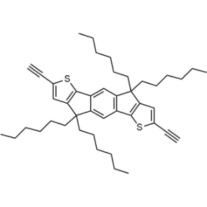 2,7-Diethynyl-4,4,9,9-tetrahexyl-4,9-dihydro-s-indaceno[1,2-b:5,6-b']dithiophene|CS-0619774