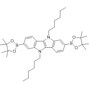 5,10-Dihexyl-5,10-dihydro-2,7-bis(4,4,5,5-tetramethyl-1,3,2-dioxaborolan-2-yl)indolo[3,2-b]indole|CS-0619871