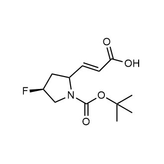 (E)-3-((4S)-1-(tert-Butoxycarbonyl)-4-fluoropyrrolidin-2-yl)acrylic acid|CS-0620155