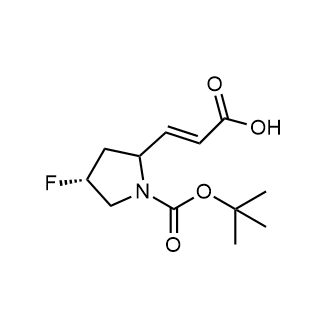 (E)-3-((4R)-1-(tert-Butoxycarbonyl)-4-fluoropyrrolidin-2-yl)acrylic acid|CS-0620157
