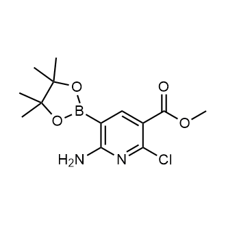 Methyl 6-amino-2-chloro-5-(4,4,5,5-tetramethyl-1,3,2-dioxaborolan-2-yl)nicotinate|CS-0620224