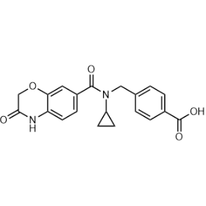 4-((N-Cyclopropyl-3-oxo-3,4-dihydro-2H-benzo[b][1,4]oxazine-7-carboxamido)methyl)benzoic acid|CS-0620483