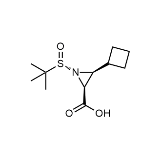 (2S,3S)-1-((S)-tert-Butylsulfinyl)-3-cyclobutylaziridine-2-carboxylic acid|CS-0620613