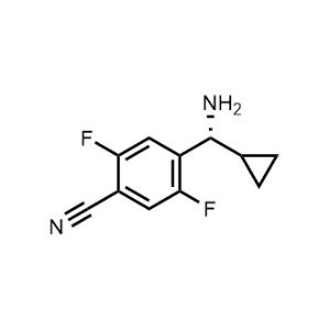 (R)-4-(Amino(cyclopropyl)methyl)-2,5-difluorobenzonitrile|CS-0621280
