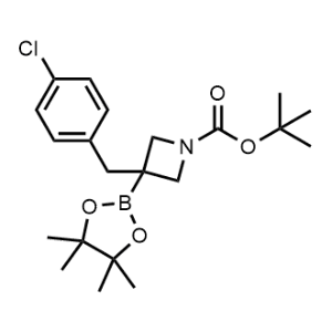 tert-Butyl 3-(4-Chlorobenzyl)-3-(4,4,5,5-tetramethyl-1,3,2-dioxaborolan-2-yl)azetidine-1-carboxylate|CS-0621976
