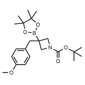 tert-Butyl 3-(4-Methoxybenzyl)-3-(4,4,5,5-tetramethyl-1,3,2-dioxaborolan-2-yl)azetidine-1-carboxylate|CS-0621978