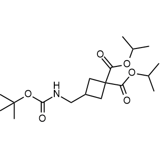 Diisopropyl 3-(((tert-butoxycarbonyl)amino)methyl)cyclobutane-1,1-dicarboxylate|CS-0623092