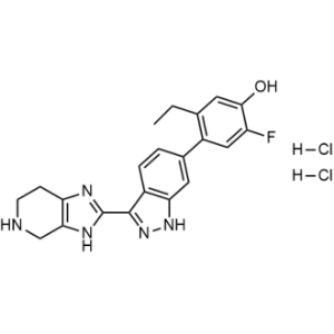 5-Ethyl-2-fluoro-4-(3-(4,5,6,7-tetrahydro-3H-imidazo[4,5-c]pyridin-2-yl)-1H-indazol-6-yl)phenol dihydrochloride|CS-0623133