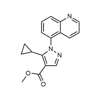 Methyl 5-cyclopropyl-1-(quinolin-5-yl)-1H-pyrazole-4-carboxylate|CS-0623459